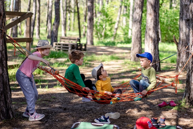 Children on an outdoor adventure